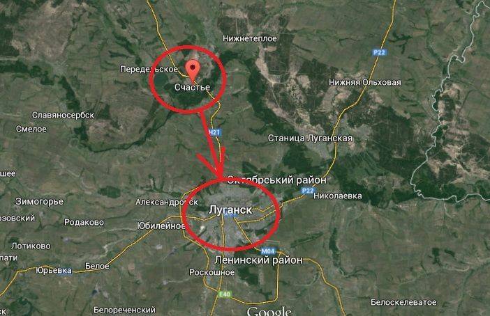 Колонна украинской бронетехники уже на подступах Луганска Колонна украинской бронетехники уже на подступах Луганска