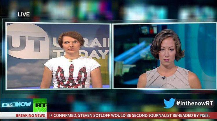 Продюсер Ukraine Today пригрозила RT международной информационной блокадой Продюсер Ukraine Today пригрозила RT международной информационной блокадой