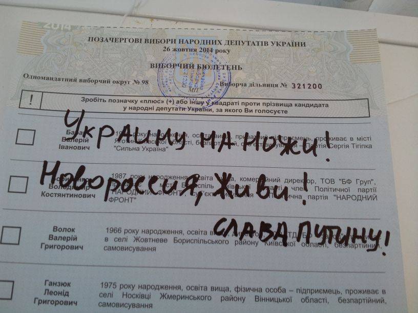 Выборы на Украине. Первые отзывы народа (фото) Выборы на Украине. Первые отзывы народа (фото)