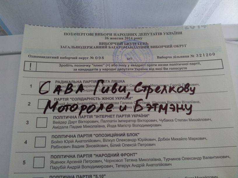 Выборы на Украине. Первые отзывы народа (фото) Выборы на Украине. Первые отзывы народа (фото)