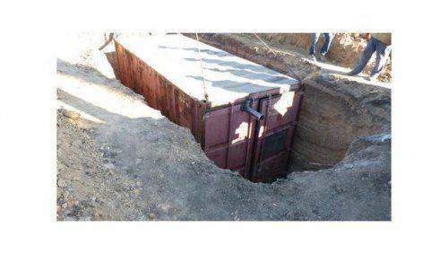 Украинских карателей закопают на зиму в железных землянках Украинских карателей закопают на зиму в железных землянках