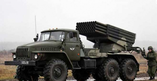 В Дебальцево штаб оккупационных войск обстрелян из «Градов» В Дебальцево штаб оккупационных войск обстрелян из «Градов»