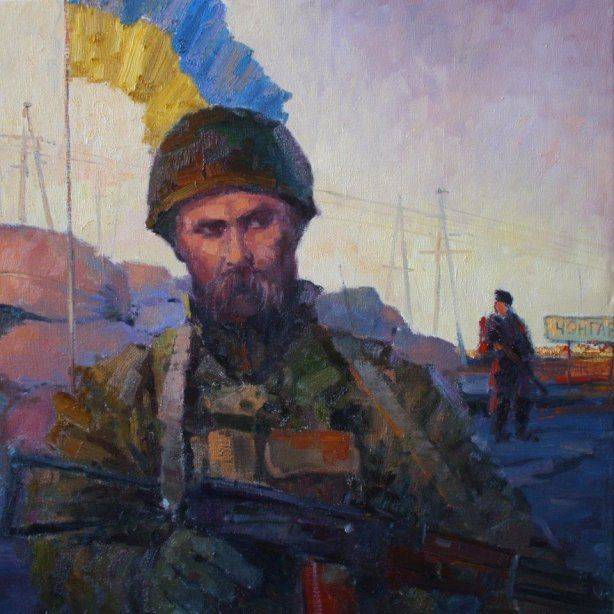 Украина борется с «террористами» под знаменем сепаратиста и террориста Бандеры Украина борется с «террористами» под знаменем сепаратиста и террориста Бандеры