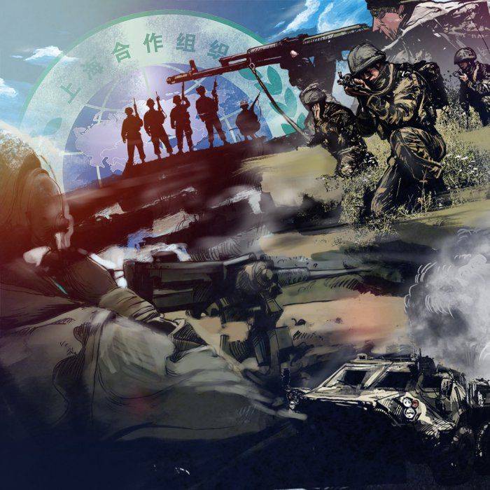 Спецназ ШОС проводит антитеррористическую тренировку Спецназ ШОС проводит антитеррористическую тренировку