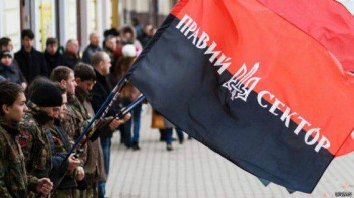 Фашизм на марше: "Правый сектор" объявил о первомайских зачистках Киева от людей с коммунистической символикой  Фашизм на марше: "Правый сектор" объявил о первомайских зачистках Киева от людей с коммунистической символикой