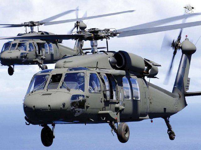 Американские боевые вертолеты Black Hawk были замечены на Украине Американские боевые вертолеты Black Hawk были замечены на Украине