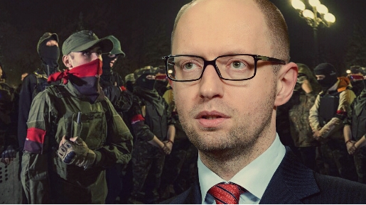 Вместо Путина «Правый сектор» теперь посылает Яценюка, Порошенко и Найема Вместо Путина «Правый сектор» теперь посылает Яценюка, Порошенко и Найема