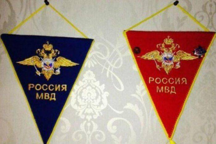 Глава Одесской милиции под носом у Саакашвили развесил «штандарты» МВД России  Глава Одесской милиции под носом у Саакашвили развесил «штандарты» МВД России