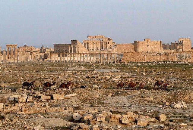 Сирийская армия, при поддержке российской авиации, вплотную подошла к Пальмире Сирийская армия, при поддержке российской авиации, вплотную подошла к Пальмире