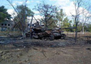 Танк взорвался в украинской воинской части под Днепропетровском Танк взорвался в украинской воинской части под Днепропетровском