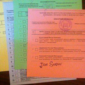 Тихий протест: два миллиона украинцев проголосовали за Путина, Обаму, Махно, Сталина и секс Тихий протест: два миллиона украинцев проголосовали за Путина, Обаму, Махно, Сталина и секс