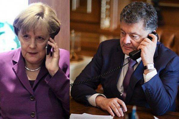 Порошенко получил от Меркель «волшебный пендель» за энергоблокаду Крыма   Порошенко получил от Меркель «волшебный пендель» за энергоблокаду Крыма
