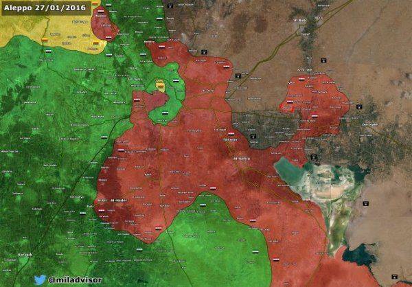 Сводка событий в Сирии за 27 января 2016 года Сводка событий в Сирии за 27 января 2016 года