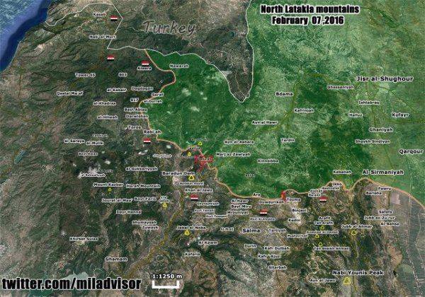 Сводка событий в Сирии за 8 февраля 2016 года Сводка событий в Сирии за 8 февраля 2016 года