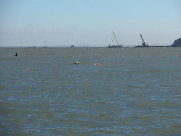 Капитаны клубов "Нордстрим" и "Заря Новороссии" провели в Керчи экстремальный заплыв Капитаны клубов "Нордстрим" и "Заря Новороссии" провели в Керчи экстремальный заплыв