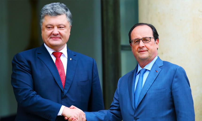 Порошенко сговорился с Олландом против России Порошенко сговорился с Олландом против России