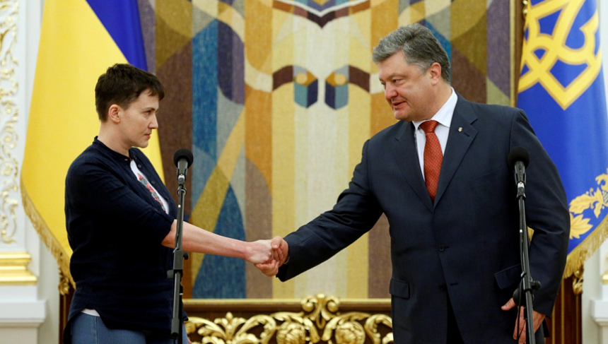 Украинцы выступают против Савченко: Позор Вам, господин Порошенко! Украинцы выступают против Савченко: Позор Вам, господин Порошенко!