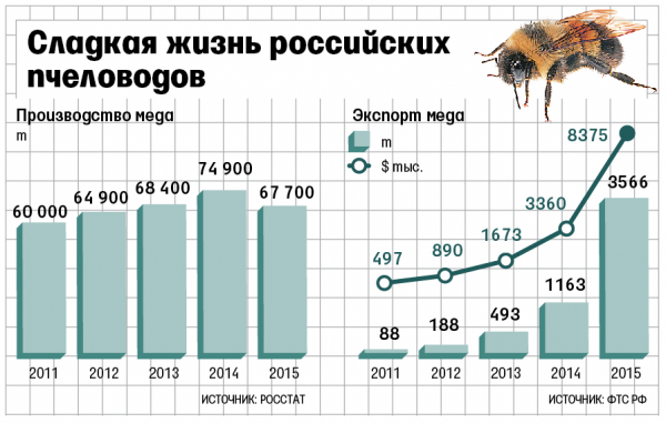 Российские пчелы делают неправильный мед Российские пчелы делают неправильный мед