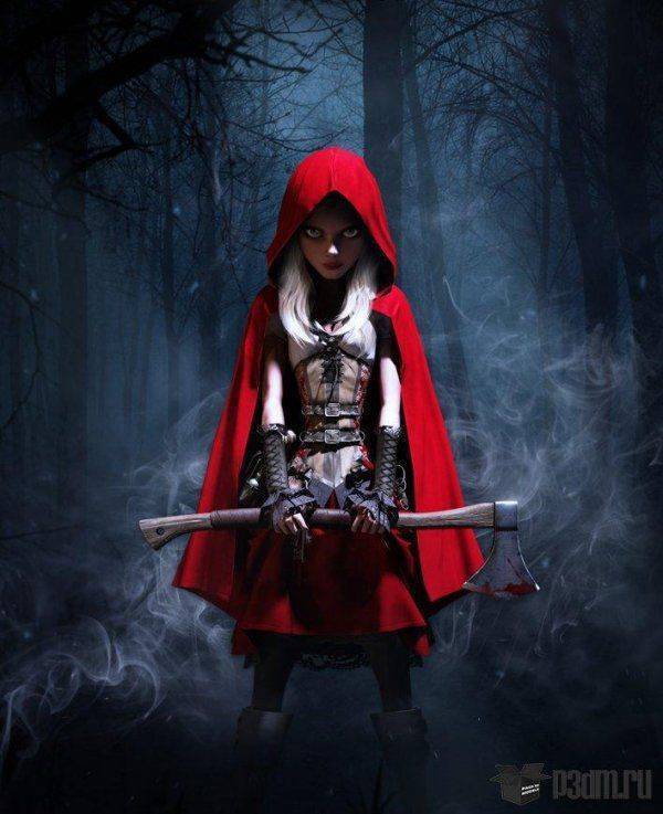 Красная Шапочка и банкомат Красная Шапочка и банкомат