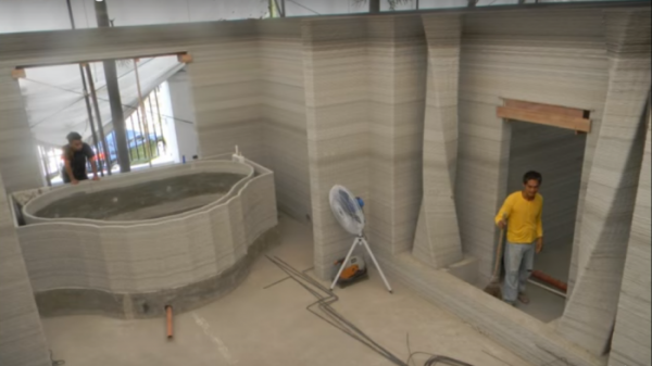 В Подмосковье построили жилой дом с помощью гигантского 3D-принтера В Подмосковье построили жилой дом с помощью гигантского 3D-принтера