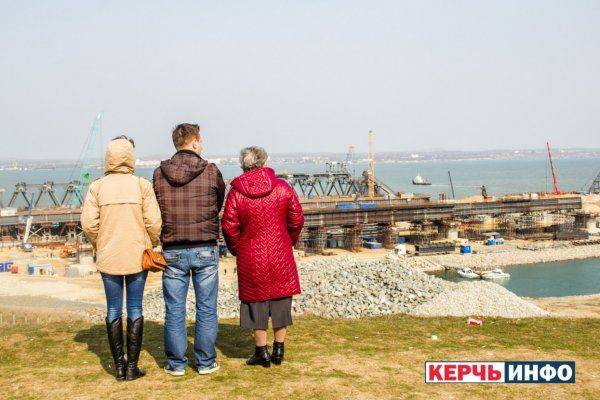 В Сети появились свежие фотографии строительства Керченского моста В Сети появились свежие фотографии строительства Керченского моста