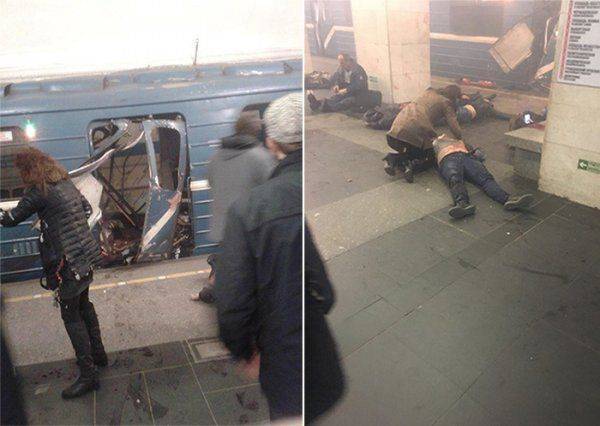 Взрыв в петербургском метро: есть жертвы Взрыв в петербургском метро: есть жертвы
