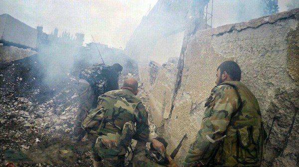 Жестокие городские бои под Дамаском: Армия Сирии освобождает г. Кабун