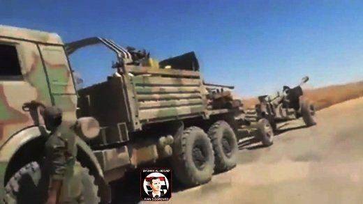 Модернизация по-сирийски: КамАЗ-5350 «Мустанг» обзавелся двумя пушками Модернизация по-сирийски: КамАЗ-5350 «Мустанг» обзавелся двумя пушками