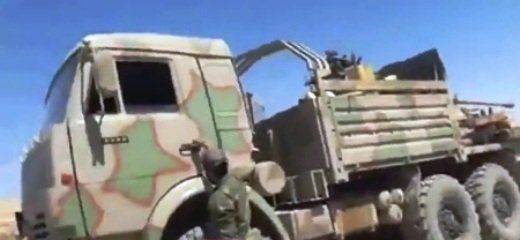 Модернизация по-сирийски: КамАЗ-5350 «Мустанг» обзавелся двумя пушками Модернизация по-сирийски: КамАЗ-5350 «Мустанг» обзавелся двумя пушками