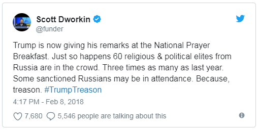 Трамп проигнорировал Собчак на молитвенном завтраке Трамп проигнорировал Собчак на молитвенном завтраке
