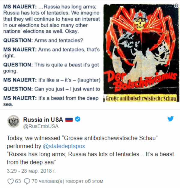 Умышленная демонизация и игра с огнем: в Госдуме ответили на речь Госдепа, в которой РФ «морское чудовище» Умышленная демонизация и игра с огнем: в Госдуме ответили на речь Госдепа, в которой РФ «морское чудовище»