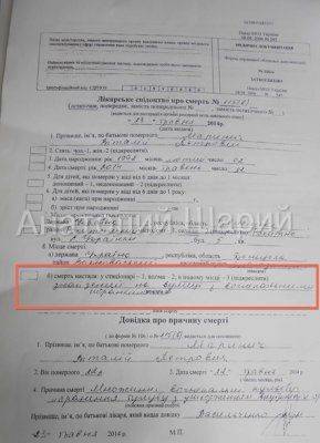 Анатолий Шарий: Погибшие под Волновахой военнослужащие… умерли? (документы)