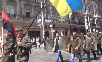 Очередной бандеровский шабаш во Львове (Видео)