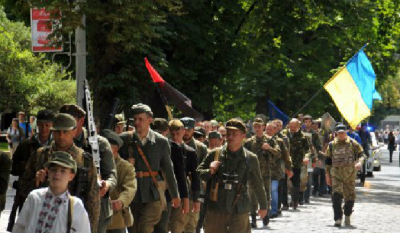 Очередной бандеровский шабаш во Львове (Видео)