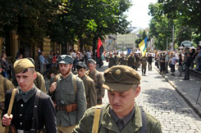 Очередной бандеровский шабаш во Львове (Видео)
