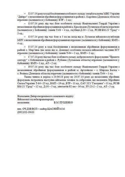 Сводки от Стрелкова 26 июля 2014 года