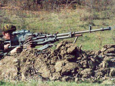 Ополченец подбил 2 украинских танка из крупнокалиберного пулемета «Утес» (видео)