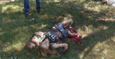 Распятая Горловка: последствия артобстрела - убитая мать с младенцем (18+)