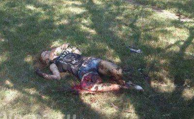 Распятая Горловка: последствия артобстрела - убитая мать с младенцем (18+)