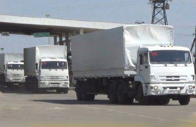 Второй гуманитарный конвой стоит в Ростовской области