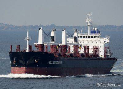 К берегам Одессы прибыл сухогруз, который ранее не пустили на Мальту из-за Эболы