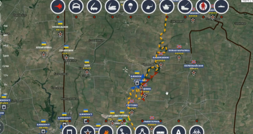 Обзор карты боевых действий 14.11.2014 в 17 00