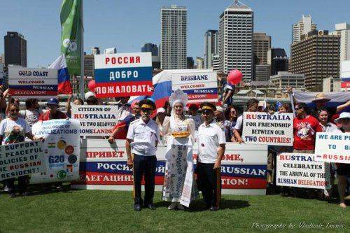 Такое  не покажут по западным СМИ. Так встречали Путина в Австралии