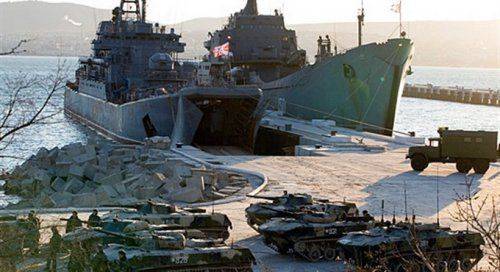 В Мариуполе ждут морскую пехоту из России