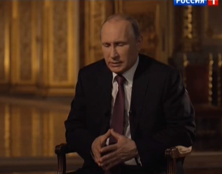 Путин дал интервью В.Соловьеву о ситуации вна Украине