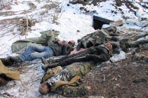 Под Дебальцево обнаружены очередные десятки тел мертвых карателей 