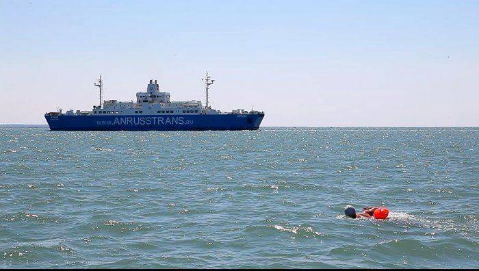 Видео Форсирование Керченского пролива в честь 70-й годовщины Великой Победы