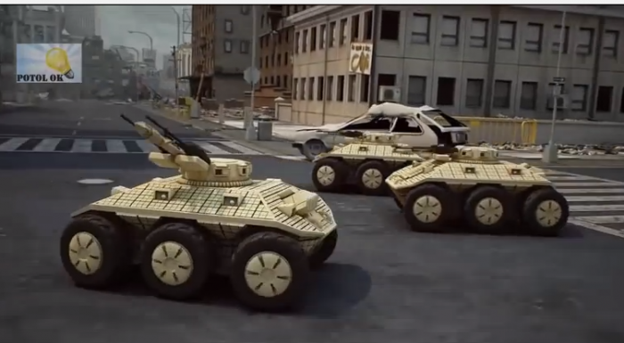 СХВАТКА! Российский боевой робот против американской армии. Боевое моделирование