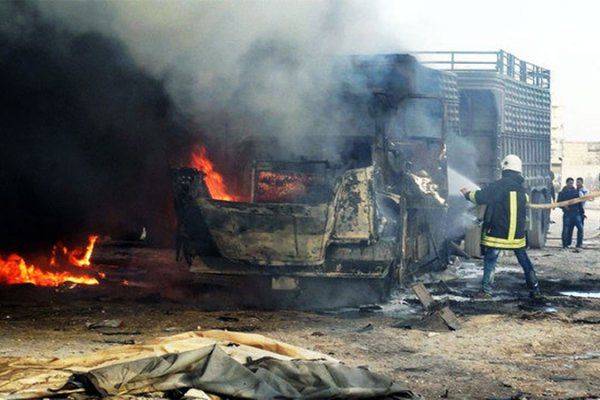 На границе с Турцией уничтожен конвой, шедший в Сирию. Что было в грузовиках?