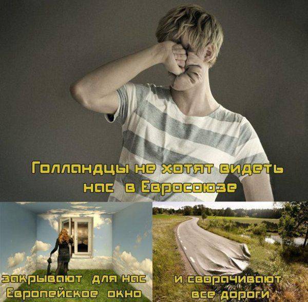 Голландяку на гилляку. Украинцы негодуют